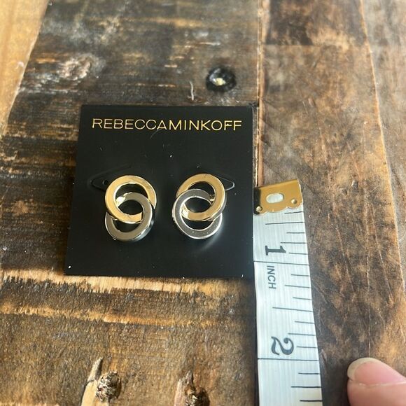 Rebecca Minkoff Silver and Gold Earrings - Picture 3 of 3